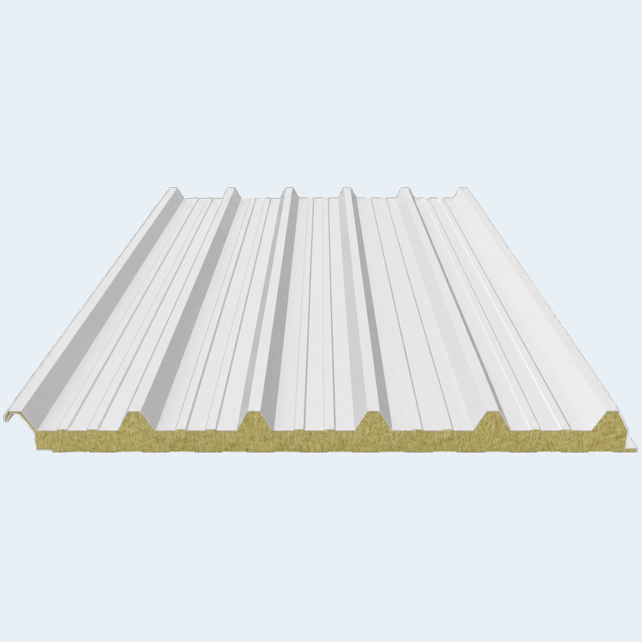 Sandwich Panels Rock Wool Roof VB 2nd Choice 50mm RAL 9010