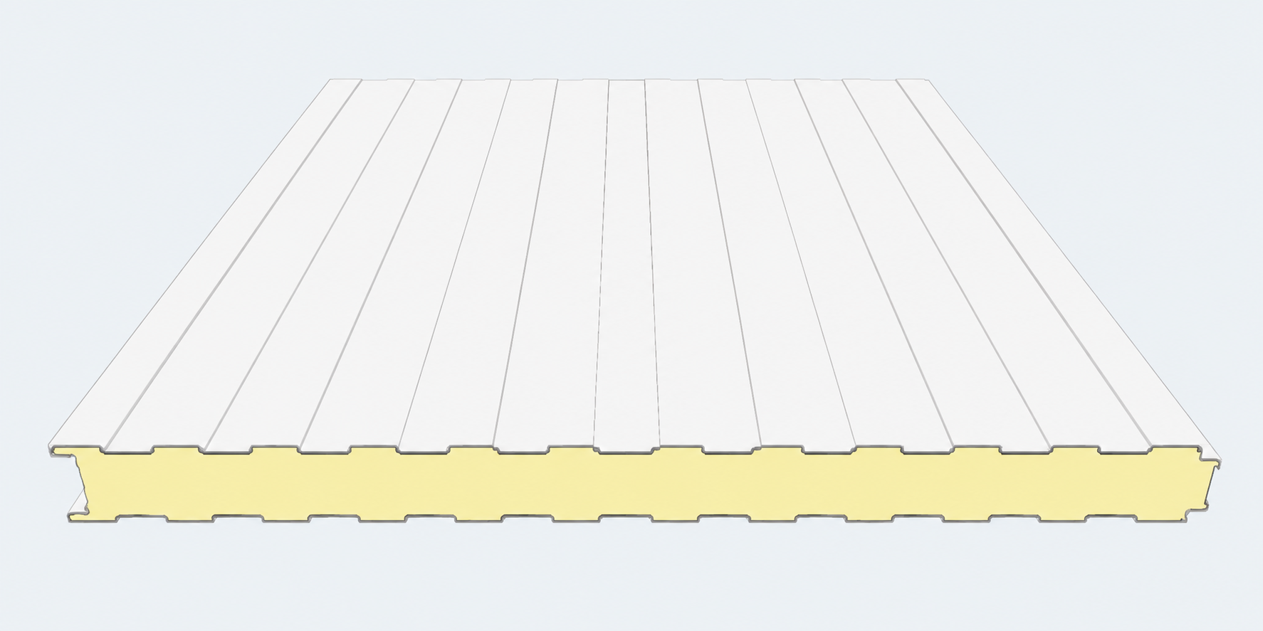 Sandwich Panels PIR Foam Wall VB 2nd Choice 100mm RAL 9010