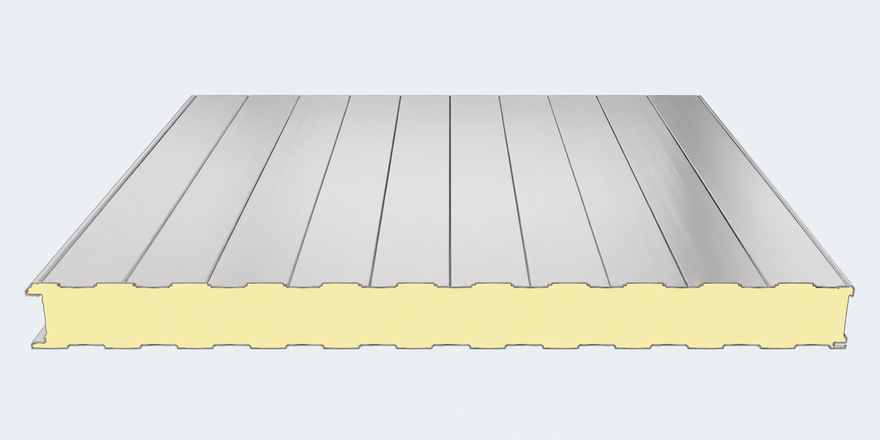 Sandwich Panels PIR Foam FRIGO 200mm RAL INOX 2nd Choice
