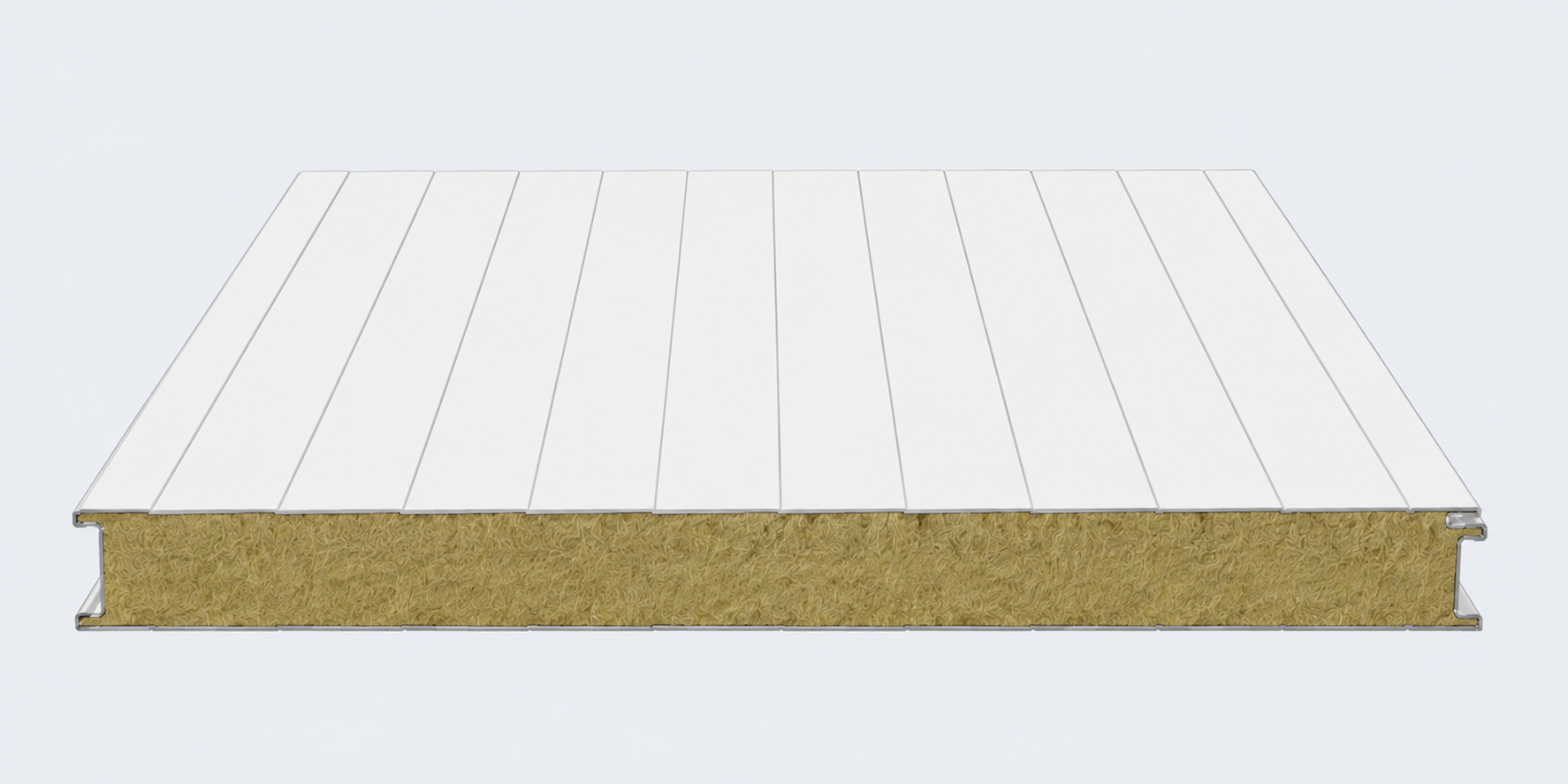 Sandwich Panels Rock Wool Wall 80mm - Fire Protection EI30 LW-175